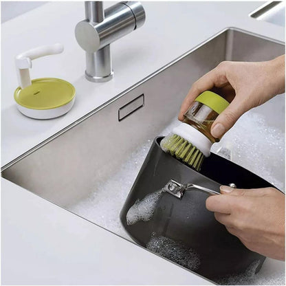 Cepillo Dispensador Jabón Loza + Soporte - CONDEL